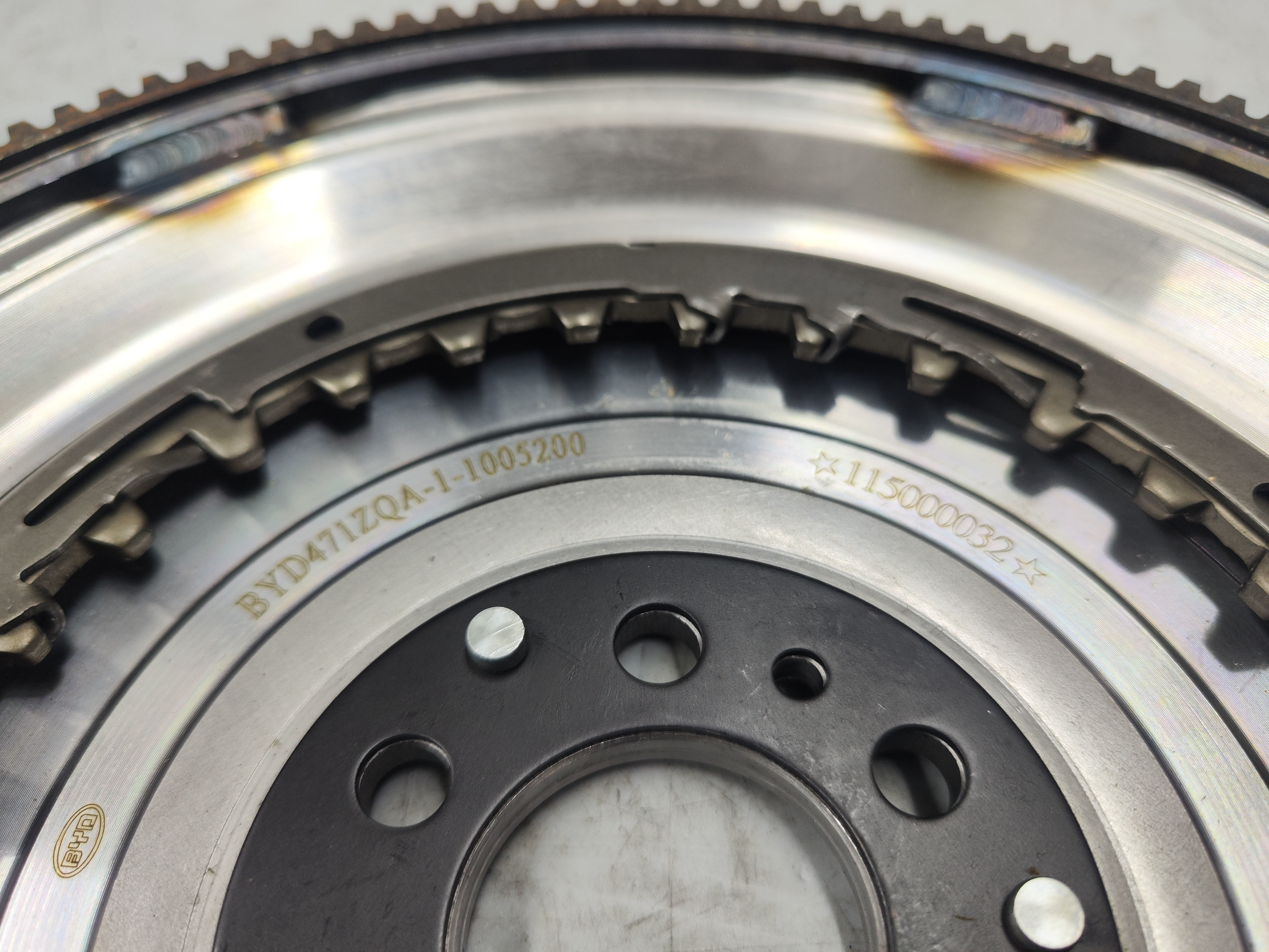 BYD 6DT256 Hole 129 Tooth Double Quality Flywheel for Speedo G6 F3 Qin 6-speed Dry Double-clutch Transmission Dual Clutch - Image 2