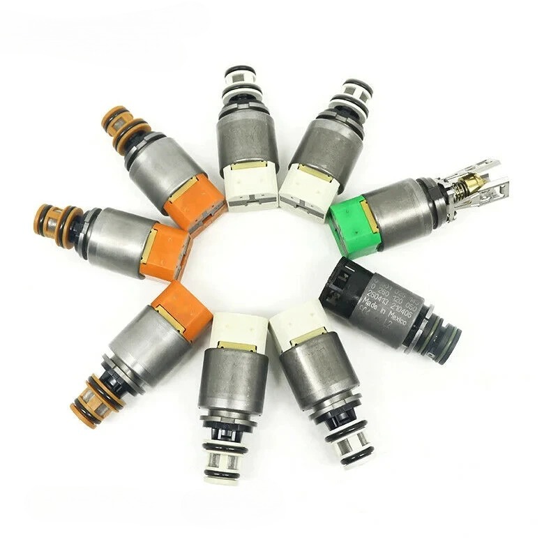 8HP45 Transmission Solenoid Valve 9 PCS Set 8 SPEED Suit for BMW Audi Q7 Jaguar XJ Range Rover Automatic Kit Sensor Replacement